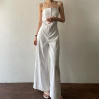 Back Strap Casual Long Suspender Jumpsuit