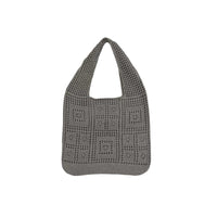 All-matching Solid Color Knitted Shoulder Bag