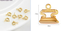 18K Gold Plated Strong Color Retention Spring Fastener