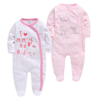 Q2-Piece Baby One-Piece Cotton Romper For Infants