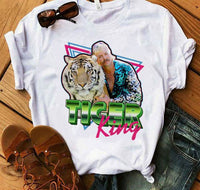 Tiger King printed T-shirt short sleeve
