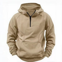 Hooded Retro Solid Color Distressed Sweater Long Sleeve Coat