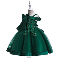 Girls catwalk show princess bow skirt