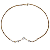 Hand-inlaid Rhinestone Special Interest Light Luxury Dancing Face Decorative Chain