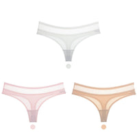Cotton low-rise seamless women's briefs