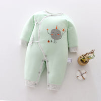 Baby warm one-piece clothes spring, autumn and winter
