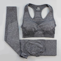 Peach Hip Trousers I-shaped Bra Vest Sports Suit Female Fitness Yoga Wear
