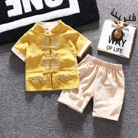 Chinese Style Children's Disc Buckle Tang Suit