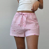 Vacation Beach Polyester Women's Wide Leg Shorts