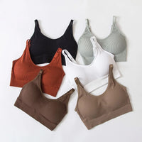 Thread tube top underwear sports bra for girls