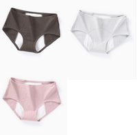 Physiological Underwear Ladies Cotton Cotton Antibacterial Crotch Menstrual Period Leak-proof Breathable Aunt Middle Waist Health Pants