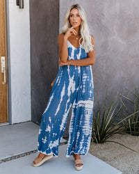 Tie-dye Jumpsuit Loose Pants