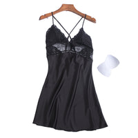 Ladies Silk Sexy Suspender Nightdress