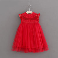 Girls' dresses, children's western style flying sleeves