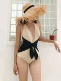 Women's retro one-piece bikini