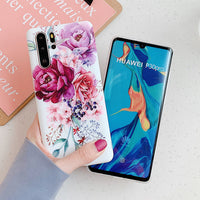 Green leaf pattern phone case