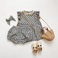 Girls' Cute Short Sleeve Suit Dress