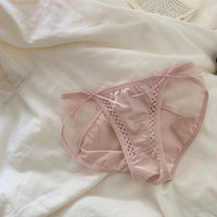 French Pure Desire Hollow Sexy Bow Briefs