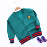 Children's embroidery knitted sweater