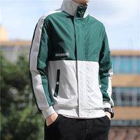 Autumn Clothing Coat Men's Spring New Korean Style Trendy Handsome Top Spring And Autumn Clothes Men's Stand Collar Jacket
