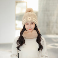 Plush thick knitted hat