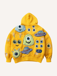 Fashion Casual Printed Polyester Sweater