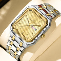 Mens Casual Stylish Luminous Square Watch