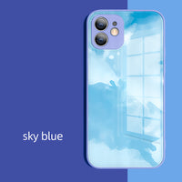 Mobile Phone Case Watercolor Glass Ink Painting