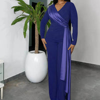 Spring And Autumn Slim Fit Women's Straight Jumpsuit