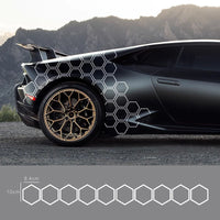 Reflective Car Body Stickers Hexagon Pattern