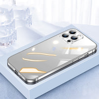 Transparent Phone Case Lens Cover Steel Frame