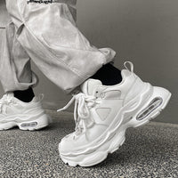 Retro Casual Sneaker Stylish Height Increasing Thick Bottom Breathable Shoes
