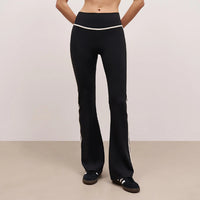 Yoga Pants Nude Feel Fitness Exercise Bell-bottom Pants