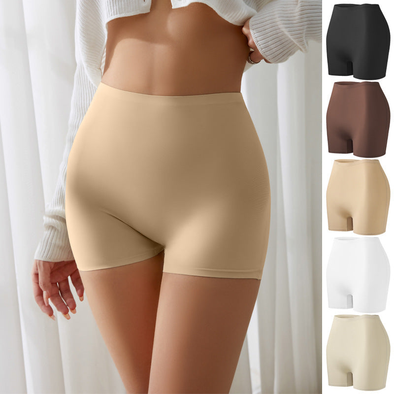 Seamless Safety Non-curling Cotton Crotch Nude Feel Leggings