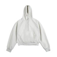 Hooded Pullover Half Zipper SweaterLoose Couple