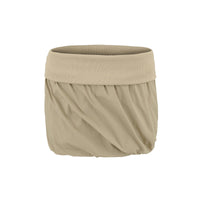 Folding edge splicing thread low waist hip hugging short skirt