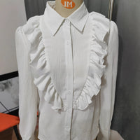 Womens Layered Design Long Sleeve Shirt