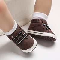 Baby Middle And High Top Soft Bottom Non-slip Casual Toddler Shoes