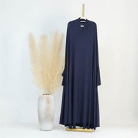 Middle East Dubai Turkey Solid Color Batwing Dress