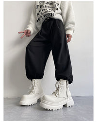 Autumn And Winter Leather Martin Boots High-top Leather Shoes Men's Shoes Fleece-lined
