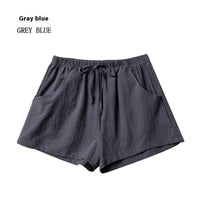 Women's Cotton And Linen Shorts Loose Slimming Korean Style Three Points