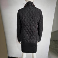 Women's Slim-Fit Diamond-Quilted Cotton Padded Jacket