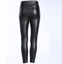 Plush Thick High Waist PU Slim Slim Leather Pants Slim Leggings