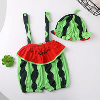 Summer Thin Baby Girl Sling Triangle One-piece Romper