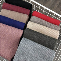 Knitted rabbit fur collar