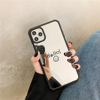 Compatible with Apple , Mobile Phone Case Silicone Personality Creative Smile Face Drop
