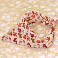 Simple saliva towel cartoon lace cotton triangle scarf