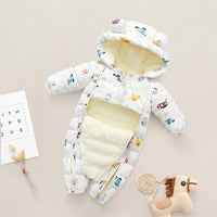 Winter Thickened Plus Velvet Children's One-piece