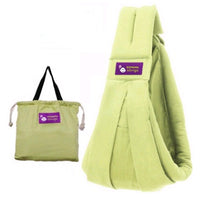 Cotton breathable sling baby carrier baby bag back pocket
