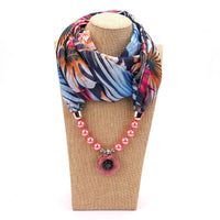 Pearl chiffon jewelry necklace scarf